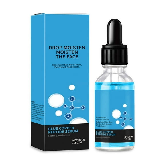 HHBEAUTY Copper Peptides Serum For Face - Strongest Available - Copper Peptide 3% - Powerful Anti-Aging Formula to Hydrate Skin, Reduce Wrinkles and Plump