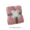 thumbnail image 3 of Btomtd 30"x40" Double Layer Raschel Blanket Thick for Winter Bed Sofa Throw Blanket Cozy Multi Use Household Cover Blanket, Pink, 3 of 6