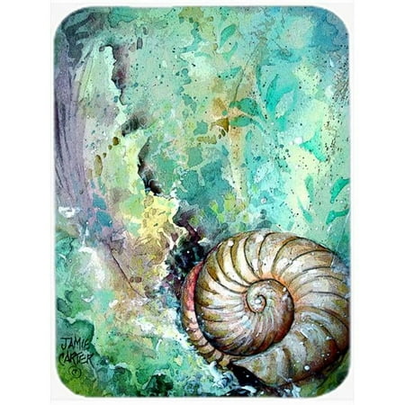 

The Treasure Of The Surf Shell Glass Cutting Board Large