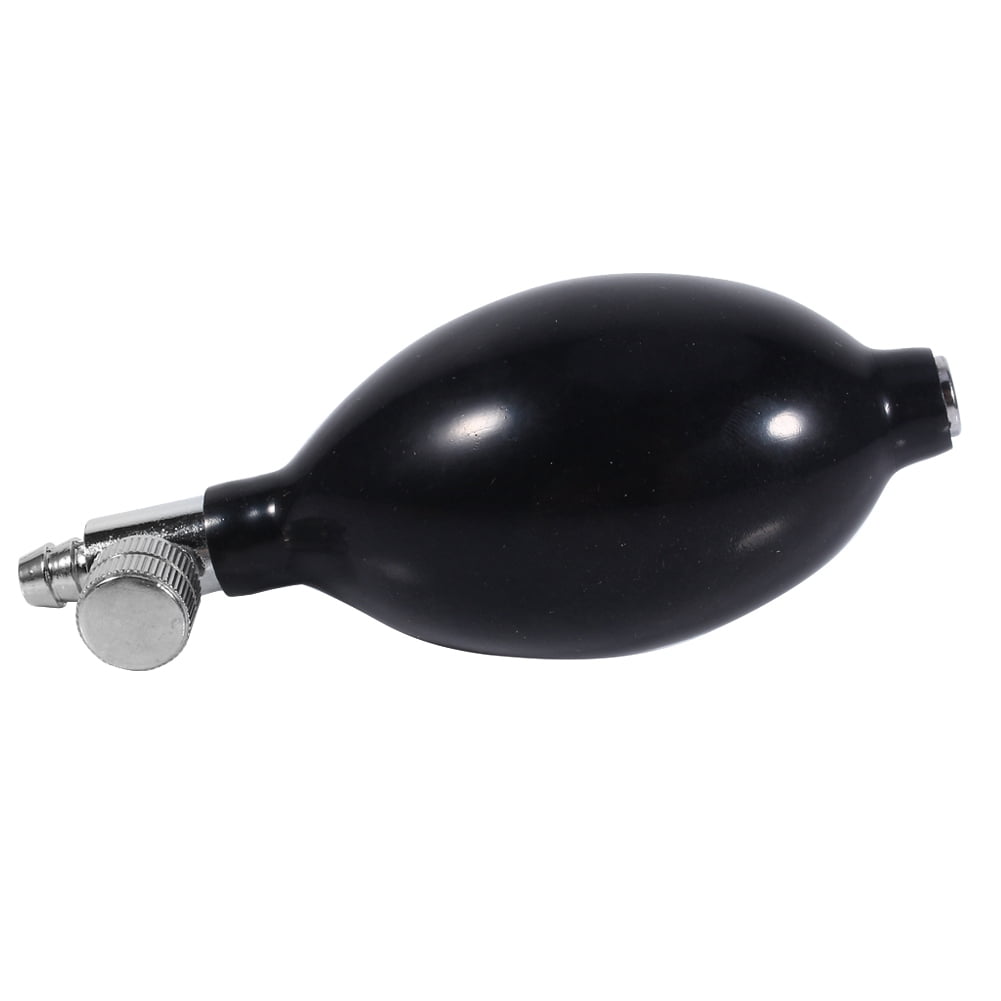 YLSHRF Blood Pressure Latex Bulb, Replacement Black Manual Inflation Blood Pressure Latex Bulb With Air Release Valve Inflation Blood Pressure Bulb