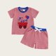 thumbnail image 4 of Niña Bebé Ropa de Verano Camión Patriótico Aplicado Niño Pequeño Outfit de 2 Piezas Blusas de Cuello Redondo de Manga Corta Pantalones Cortos Conjunto de Dos Piezas, 4 of 7