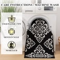 thumbnail image 4 of Vaukki Kitchen Rugs Set of 3, Moroccan Non Slip Machine Washable Kitchen Floor Mats, Heavy Duty Low Profile for Sink Laundry, Black, 4 of 13