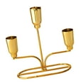 thumbnail image 4 of Candelabro de metal, soporte para velas, candelabro de hierro forjado para centro de mesa, para bodas, festivales, de comedor, chimeneas, Oro, 4 of 8