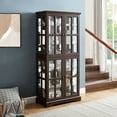 thumbnail image 2 of Antique Cabinet with Classic Grid Doors / Enhance Home Decor and Display Collectibles, 2 of 3