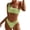 Green, variant on Bikini Sets for Women One Shoulder Textured Swim Suits for Womens 2 Piece Bathing Suit Stretch Swimwear for Summer Travel,Army Green,S