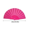 thumbnail image 3 of Deeceymbur Pattern Folding Dance Wedding Party Lace Silk Folding Hand Color Fan, 3 of 5