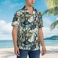 thumbnail image 5 of Goofa Hawaiian Style Hawaiian Shirt for Men, Unisex Summer Beach Casual Short Sleeve Button Down Shirts,Aloha Tropical Floral print shirt-Small, 5 of 9