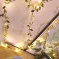 thumbnail image 5 of 1pc 78.74inch 20led Simulation Golden Leaf Decoration String Lights, Birthday Party Ramadan Christmas Festival Decoration String Lights (Battery Not Included), 5 of 10