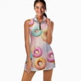 thumbnail image 2 of Colorful Donut Pattern Print Sports Dresses Women Tennis Dress Outdoor Badminton Golf Quick-Drying And Breathable Sports Dress, 2 of 4