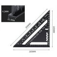 thumbnail image 6 of Aluminum Alloy Triangle Ruler Gauges Speed Protractor Miter for Carpenter Line Scriber Saw Guide Percision Measurement Tool ,Easy to Use, 6 of 7