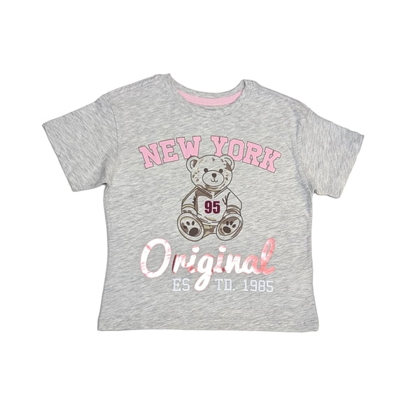 Playera Infantil Estampada George Gris Talla 12