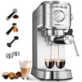 thumbnail image 1 of Cafetera Espresso SANGKEE 20 Bares, Cápsulas y Café Molido, Espumador, Acero Inoxidable, Depósito 1.5L, ESI1, 1 of 7