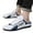 White, variant on Slip on Mules Clogs for Men Sport Open Back Walking Shoes Breathable Closed Toe Slide Slippers
