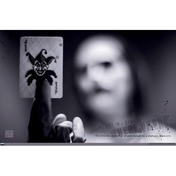DC Zack Snyder's Justice League - Joker Card Wall Poster, 22.375" x 34"