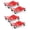 Red | 4-Pack, variant on Accreate Car Dolly Set of 4, 6000 LBS Car Wheel Dolly with Security Lock, Wheel Dollies for Moving Vehicles, Garage Auto Repair