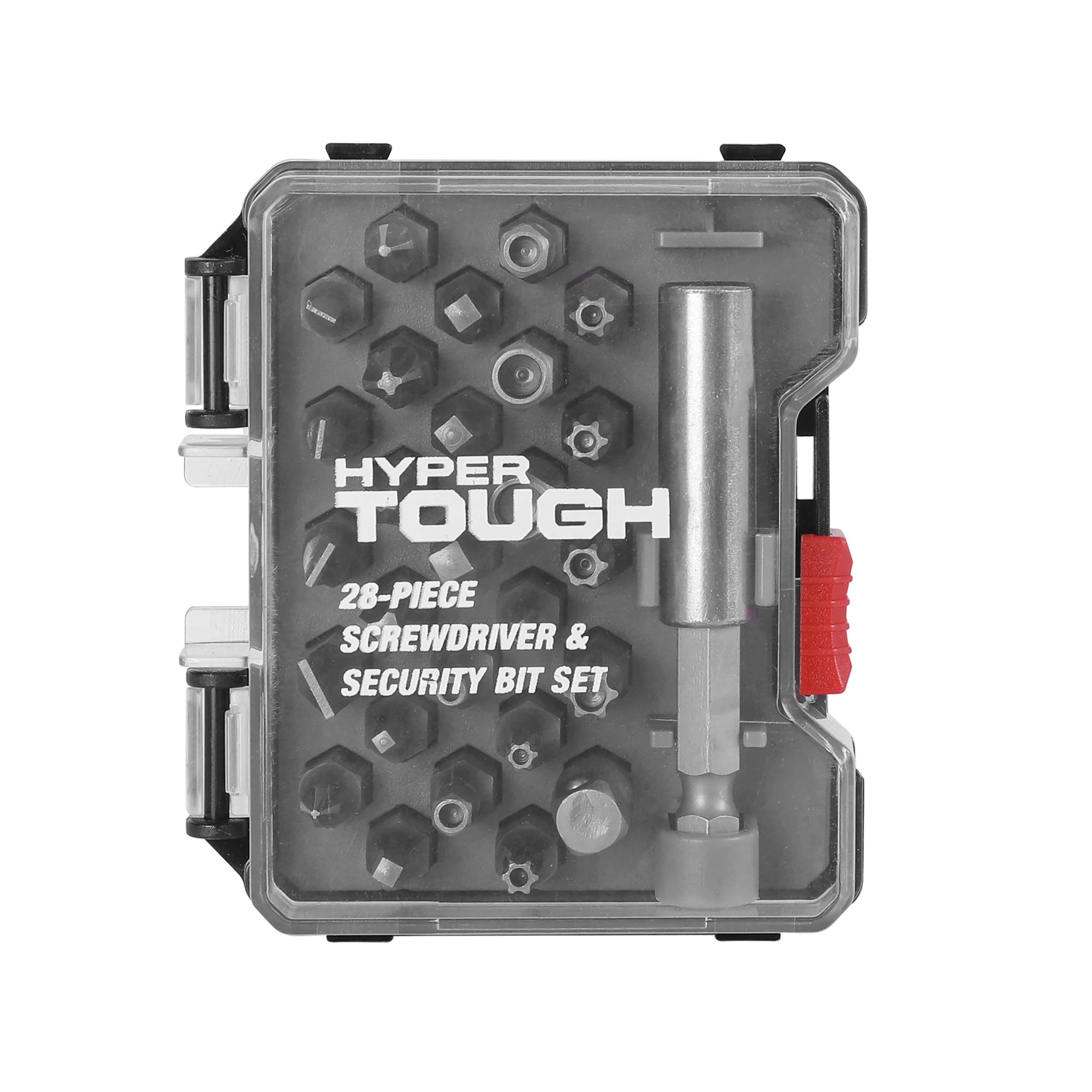 Hyper Tough 28-Piece Security and Screwdriver Bit Set in Reusable Case