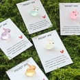 thumbnail image 4 of OutmaxHome 5 Pack Easter Cute Shaped Gift Card with Crystal Wholesale Jewelry Greeting Card Set, 4 of 9