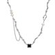 thumbnail image 1 of Collar de circón negro Zefei Wu perla mujer hip-hop acero titanio 9024735085881, 1 of 2