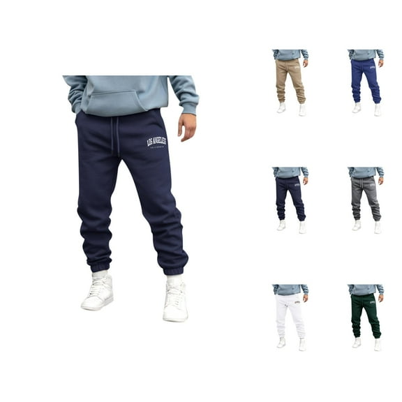 Athletic Joggers - Comfortable Breathable Sweatpants with Pockets and Elastic Waistband for Outdoor Running