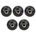 thumbnail image 1 of 5pcs Black Round Ball Engineering Plastic Lever Knob M10*35 Machine Tool Replacement, 1 of 5