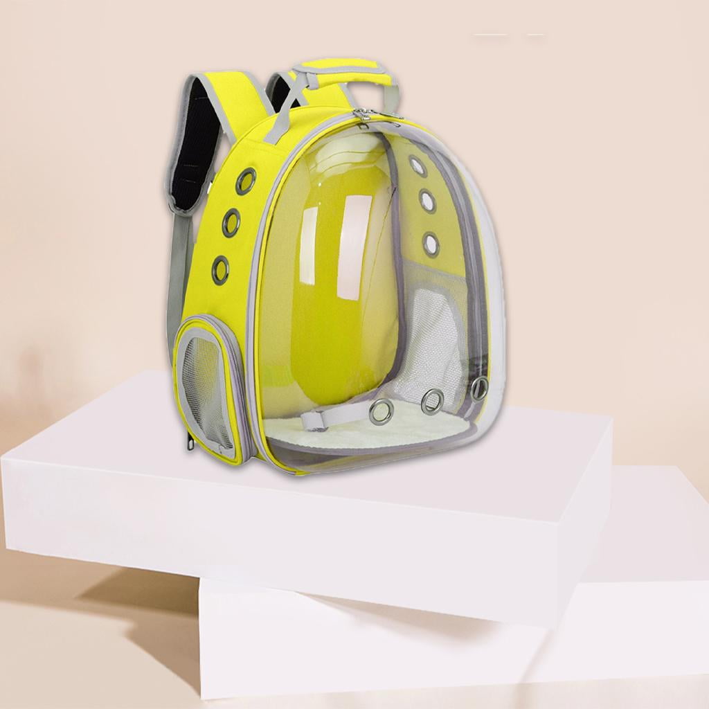 Fzaqwen Portable Pet Carrier Travel Breathable Backpack dogs and cats Puppy Waterproof Yellow