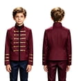 thumbnail image 6 of LYHaoo Boys Halloween Long Sleeve Jacket Stand Collar Dress Up Jacket Coat for Kids Party Performance Outfits(13-14 Years), 6 of 7