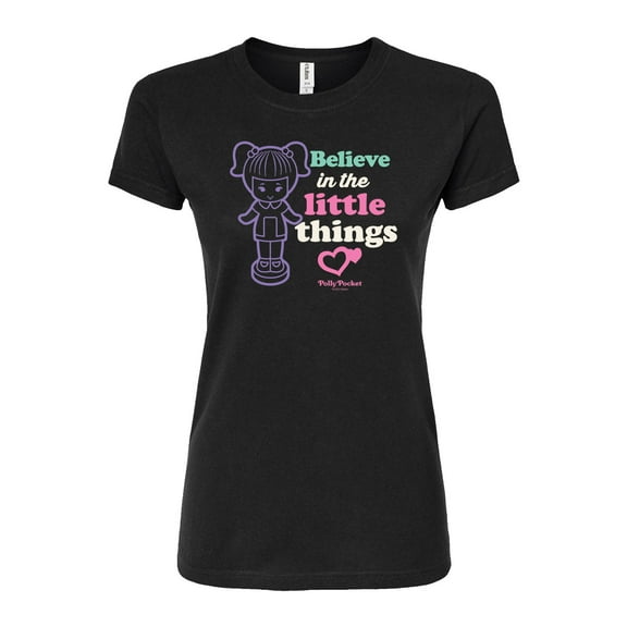 Polly Pocket - Believe In The Little Things - Junior's Fitted Graphic T-Shirt