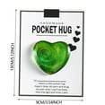 thumbnail image 4 of Pocket Hug Pocket Hug Heart Charm â Long Distance Love Gift, Couples Keepsake, Small Glass Token Pocket Hug Heart Pocket Hug Token, 4 of 5