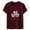 Burgundy, variant on Fesfesfes Womens Tops Fashion Women Casual Printing Pullover Short Sleeve T-Shirt Tops Blouse Shirts for Women 14(XXXL)