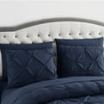 thumbnail image 4 of Sweet Home Collection 8-Piece Navy Blue Comforter Set, Queen, 4 of 5