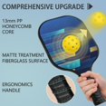 thumbnail image 2 of Pickleball Paddles Set Of 2, Fiberglass Surface, Thunder, Speed Print, 4 Balls & Bag, 2 of 5