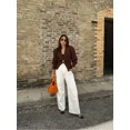thumbnail image 4 of Suéter de punto con botones para mujer, Jersey elegante de manga larga con cuello en V, holgado y cálido, ropa de calle alta para otoño, 2024, 4 of 5