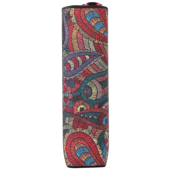 V6J For IQOS ILUMA ONE Stylish Pattern E-cigarette Drop-proof Cover V5q TPU+PU Leather Anti-scratch