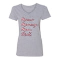 thumbnail image 2 of Wild Bobby Mama Mommy Mom Bruh Women Standard V-Neck Tee, 2 of 6