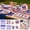 A, variant on 4th of July Party Supplies Set 250th Anniversary Patriotic Party Supplies Plates, Napkins, Table Runner, and Cups with USA Flags Memorial Day Party Decor B