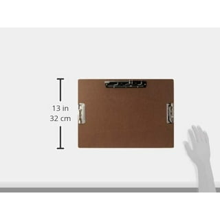 11x17 Hardboard Clipboard with 8-Inch Hinge Clip Brown 540461
