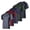 Set 7, variant on 5 Pack: Men’s V-Neck Dry-Fit Moisture Wicking Active Athletic Tech Performance T-Shirt