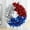 Style D, variant on Simulation Garland For Front Door, United States Wreath For Porch Wall, Fourth Of July Wreath For Indoor Outdoor Party Decor