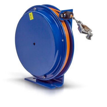 "COXREELS SD-50-1 Cable Reel, 50 ft, 3/32 In., Blue"