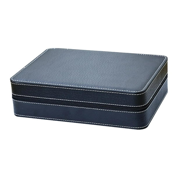 Estuche para guardar el reloj,Estuche protector para reloj,accesorio de regalo,Caja expositora de relojes a prueba de polvo,Organizador de relojes de piel sintética para 10 ranuras 28x20x75 cm