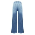 thumbnail image 4 of Mgmyaa Womens Wide Leg Jeans High-Waisted Stretchy Versatile Relaxed Button Straight-Leg Pants, 4 of 8