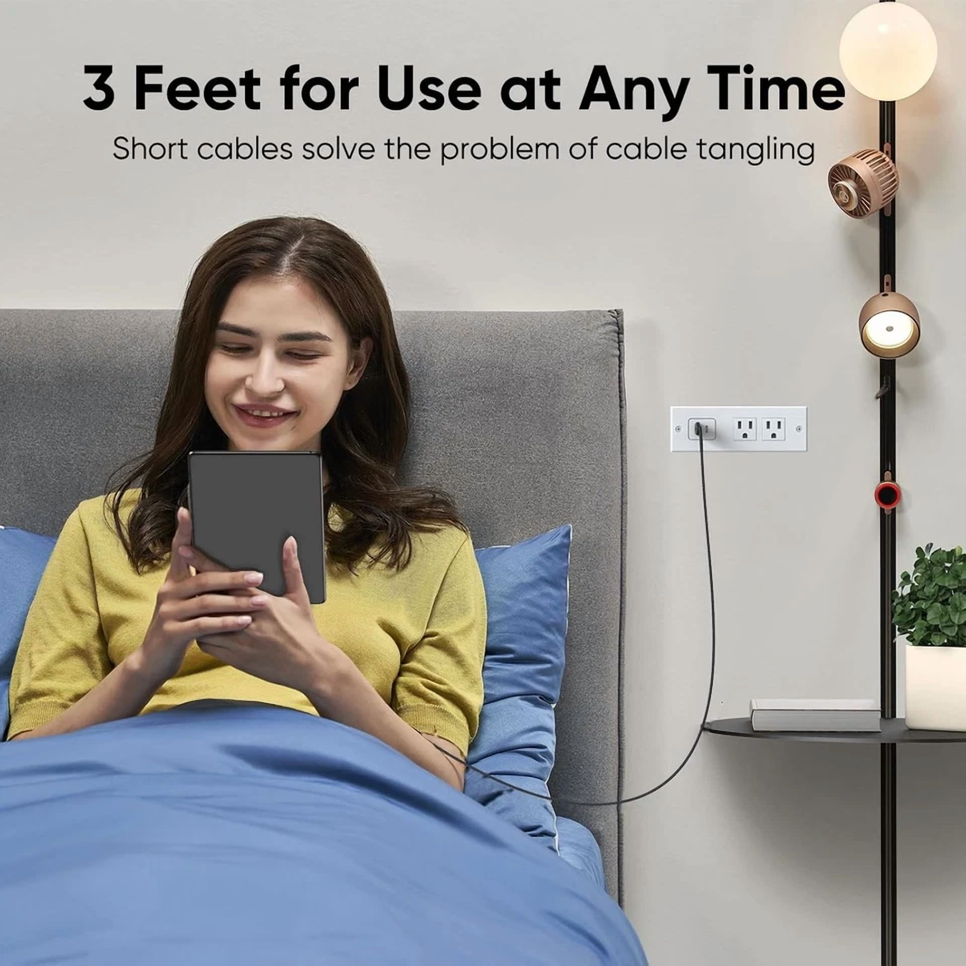 CIRCLE- Femoro Micro Usb Cable 3Ft Pack Of 2, A To 2.0 480Mbps 3 Feet