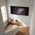 thumbnail image 7 of Lake Boat Window Canvas Wall Art - Nature Scenery Coastal Pictures Landscape Canvas Prints, Horizontal Modern Painting Artwork for Living Room Bedroom, 7 of 7