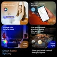 thumbnail image 3 of AIR-Taloya Smart Ceiling Light, APP Control Compatible with Alexa Echo Google Home, 12 Inch Dimmable Flush Mount Ceiling Light for Bedroom, 3 of 4
