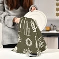thumbnail image 6 of Candle Patterns Kitchen Towels 6-Piece Pack Tea Towels for Kitchen Decorative Waffle Design 28x18in, 6 of 7