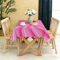 thumbnail image 5 of Rectangular Tablecloth 60x84 Inch – Waterproof Polyester Printed Table Cover, Wrinkle Resistant, Washable for Kitchen & Dining, Candy, 5 of 6
