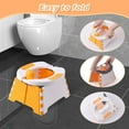 thumbnail image 3 of 2025 Upgraded Portable Potty Training, Travel Potty for Toddler, portable toilet for kids Foldable, Apply to Seat Emergency Toilet for Camping, Outdoor,Car, Indoor(white Gray), 3 of 10