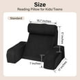 thumbnail image 2 of Reading Pillow for Sitting in Bed Adult, Back Pillow for Bed Sitting up, Reading & Bed Rest Pillows for Watching TV/Reading/Gaming/Resting in Bed, Couch or Floor, Medium 19"(Grey), 2 of 8