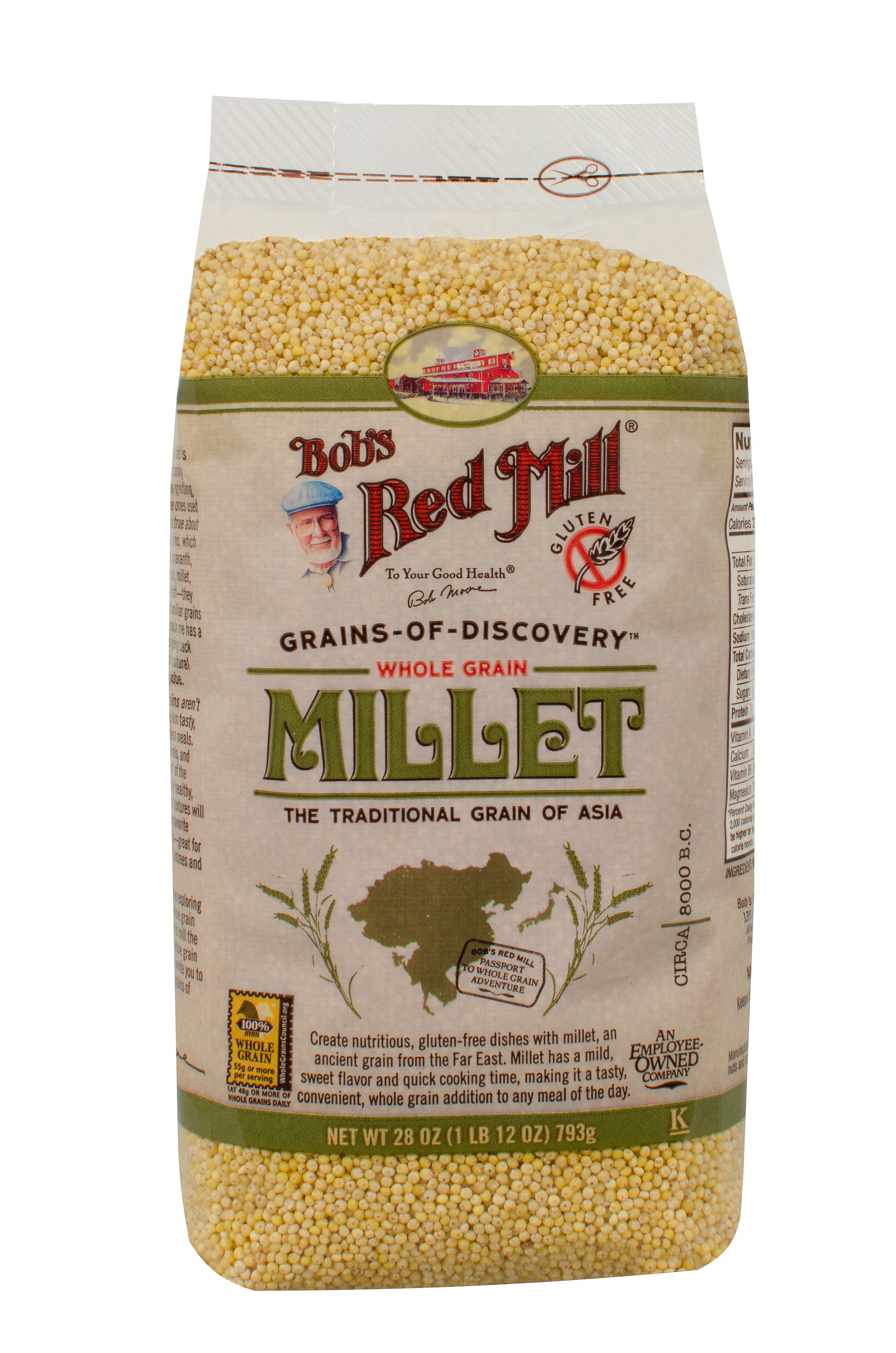 Bob S Red Mill Whole Grain Millet 28 Oz Walmart Com