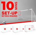 thumbnail image 3 of Soccer Goal for Backyard, Kids Soccer Net w/ Trainning Target 8'x4' High-Strength Fast Set-Up | Football Soccer Gifts for All Ages Child Teens & Youth (Weatherproof), 3 of 7